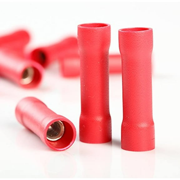 Wire 8 GA Butt Connectors Vinyl 8 Gauge AWG Terminals for car audio &more 10pcs