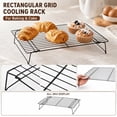 thumbnail image 1 of Wire Baking Rack, Baking Rack for Oven Cooking, Wire Rack for Cooking, Cooling Rack, Cookie Cooling Rack, 16X10 In, Footed Mesh, Home and Kitchen, 1 Pc, 1 of 8