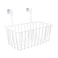 thumbnail image 1 of Wire Basket Over Door Cabinet Organizer Storage Metal Hanging With Hooks For Laundry White Bedroom Pantry, 1 of 7