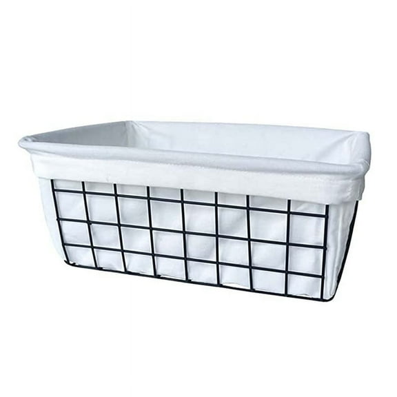 Wire Basket with Liner, 1 Pack Baskets for Storage, Organizer Storage Bin Kitchen Cabinets A