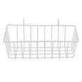 thumbnail image 1 of Wire Baskets,Wall Hanging Wire Basket,Wall Storage and Display Basket for Cabinet and Pantry Organization and Kitchen,Bathroom,Bedroom Storage 23x10x8cm White, 1 of 10