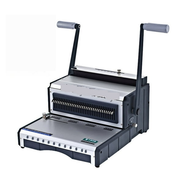 Wire Binding Machine Double Handle Coil Calendar Punch Machine Manual Office Binding Machine Bookbinding Machine ,Easy to Use