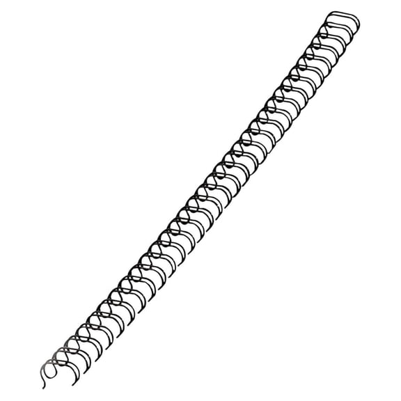 Wire Binding Spines 9/16 Inch, 25 Pack Black Combs - Document Binding Wire, Double Loop Spine for Reports, Presentations, & Professional Documents