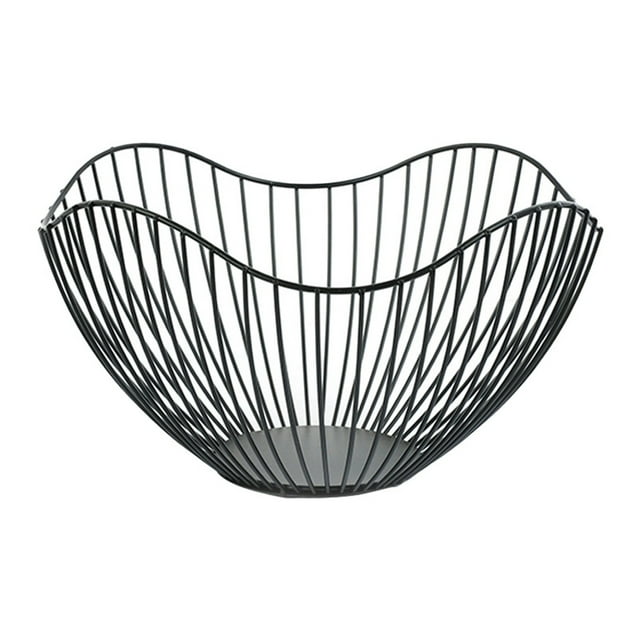 Wire Bread Rack Wire Stacking for Counter Laundry Holder 3 Tier Wooden