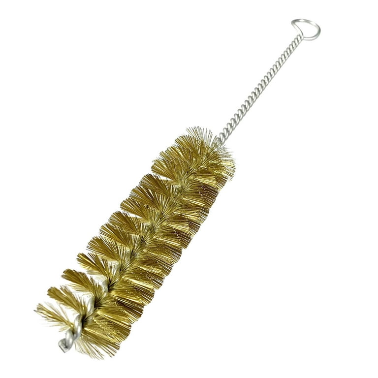 Wire Brush Pipe Cleaning Brush for Narrow Neck Skinny Space, Rust Cleaner  Brass Brush Durable Tube Brush for Polishing Tube Automotive Cleaning  Diameter 14mm 