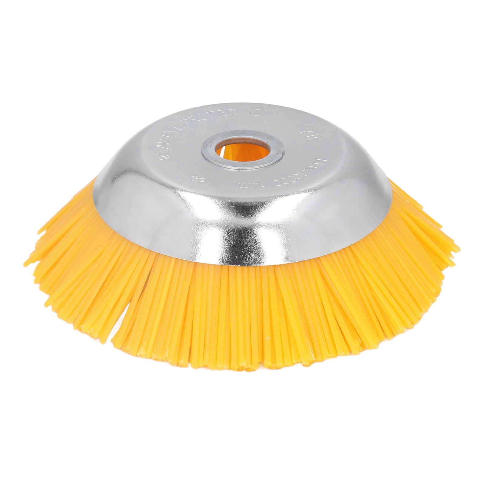 Wire Brush Trimmer Head, Fixed Plate Structure Nylon Wheel Brush