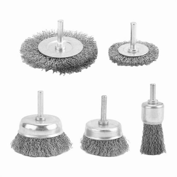 Wire Brush for Drill, Wheel Cup Set, Stripping and Drill Attachment