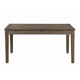 thumbnail image 1 of Wire Brushed Brown Finish 1pc Dining Table with 2 Hidden Drawers Casual Dining Room Furniture, 1 of 6