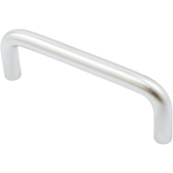 Wire Cabinet Pull, 3 Inches, Satin Chrome by Stone Harbor Hardware