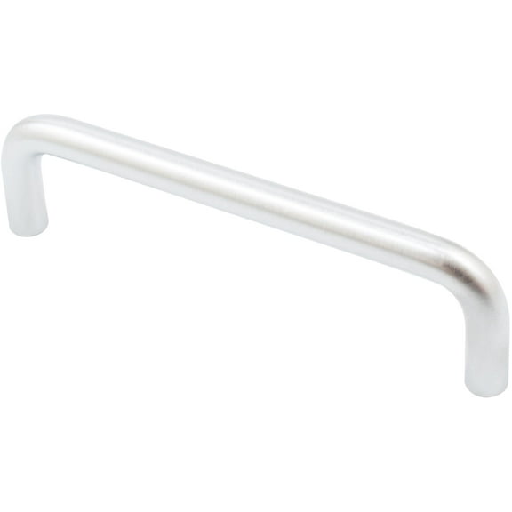Wire Cabinet Pull, 96 Millimeters, Satin Chrome by Stone Harbor Hardware