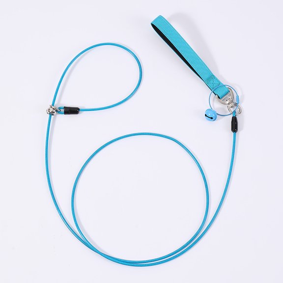 Wire Cable Dog Leash with Built-in Slip Collar, Chew Proof Stainless Steel P Training Lead, Heavy Duty Walking Rope for Small Medium Large Dogs, Multiple Color Options