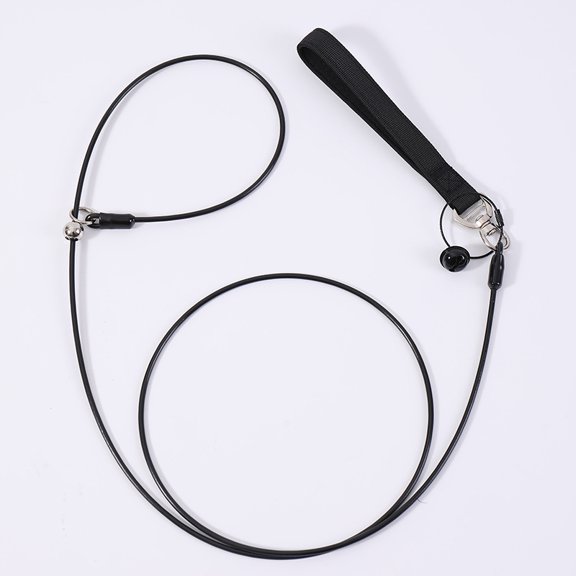 Wire Cable Dog Leash with Built-in Slip Collar, Chew Proof Stainless Steel P Training Lead, Heavy Duty Walking Rope for Small Medium Large Dogs, Multiple Color Options