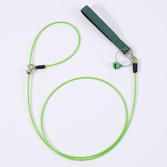 Wire Cable Dog Leash with Built-in Slip Collar, Chew Proof Stainless Steel P Training Lead, Heavy Duty Walking Rope for Small Medium Large Dogs, Multiple Color Options