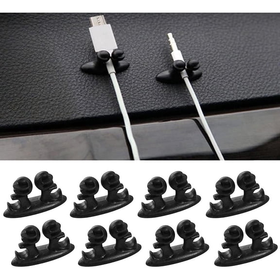 Wire Cable Holder Tie Clip Organizer Adhesive Car Charger Line Clasp Clamp USB Cable Holder Car Clip Accessories 8Pcs/Lot