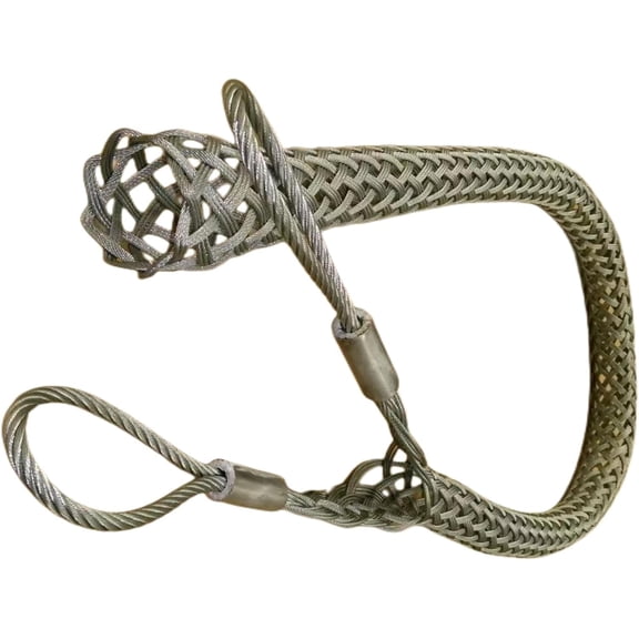 Wire & Cable Mesh Pulling Grip, Double Head Cable Pulls, Suitable for Light & Heavy Cables (D:25-37mm 0.98"-1.45")