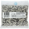 thumbnail image 1 of Wire & Cable Specialties Surflon Size 2- Piece Picture Wire Crimping Sleeves, Bright Stainless PCS- Size #2/3 Stainless, 1 of 2