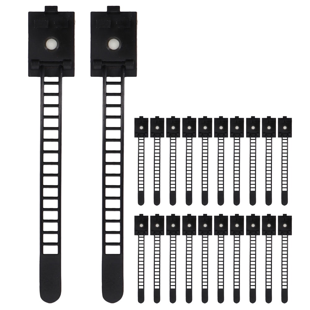Wire Clip Wire Organizer Cable Clips Desk Cable Clamp Bracket Abs Black ...