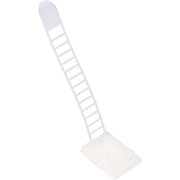 Wire Clips Clamps, Adjustable Heat Resistant Organizer Insulation Protection Adhesive Cable Management Clips with Screw Fixing Hole for Office(White)