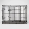 Wire Collapsible Dog Crate Black