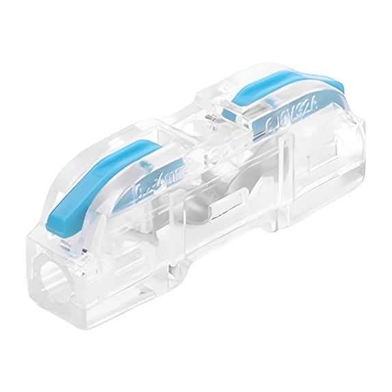 Wire Connector, 1Pc Conductor Compact Wire Connectors Splicing Connectors for Circuit Inline 24-12 AWG,Durable & Reusable,Electrical Wire Terminals for Any Circuit Inline Splices(Blue,1.5x0.3x0.5")