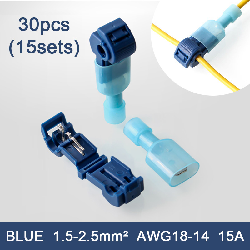 Wire Connector 30pcs TTap SelfStripping Quick Splice Electrical