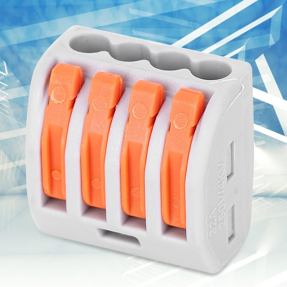 Wire Connector，4 Way Electrical Cable Connector Compact Splicing