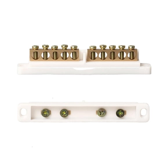 Wire Connector Ground Terminals Junction Box Grounding Brass Connection Row