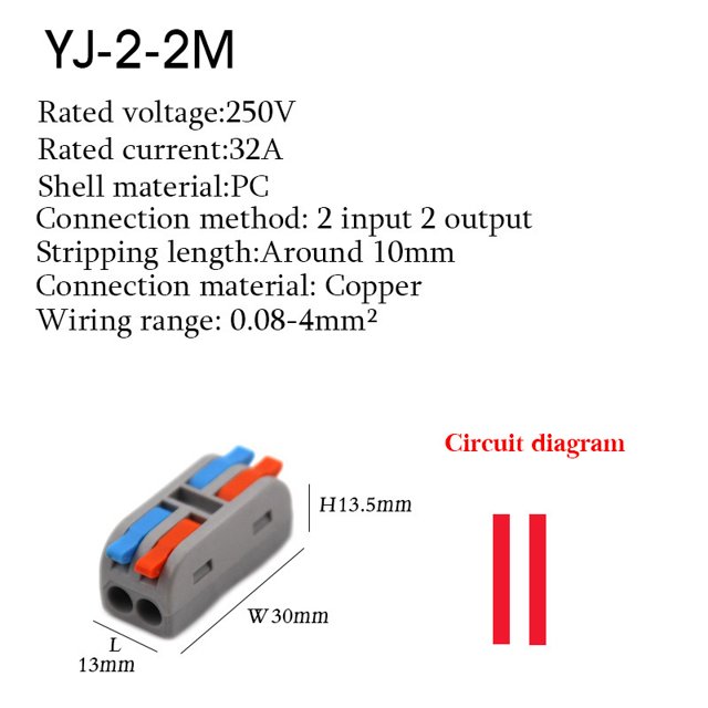 Wire Connector Quick Splitter Mini Splicing Universal Conductor Wiring