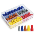 thumbnail image 1 of 220PCS Screw-On Wire Connectors Kit, Assorted Color-Coded Insulated Wire Caps with Internal Spring, Flame-Retardant Electrical Connectors for Home, Automotive, and DIY Wiring Projects, 1 of 6