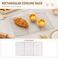 thumbnail image 1 of Wire Cooling Rack, Baking Cooling Rack, Cooling Rack, Wire Baking Rack, 18X10 In, Open Mesh, Baking Rack for Oven Cooking, Wire Rack for Cooking, Wire Cooking Rack, Silver, 1 Pc,, 1 of 8