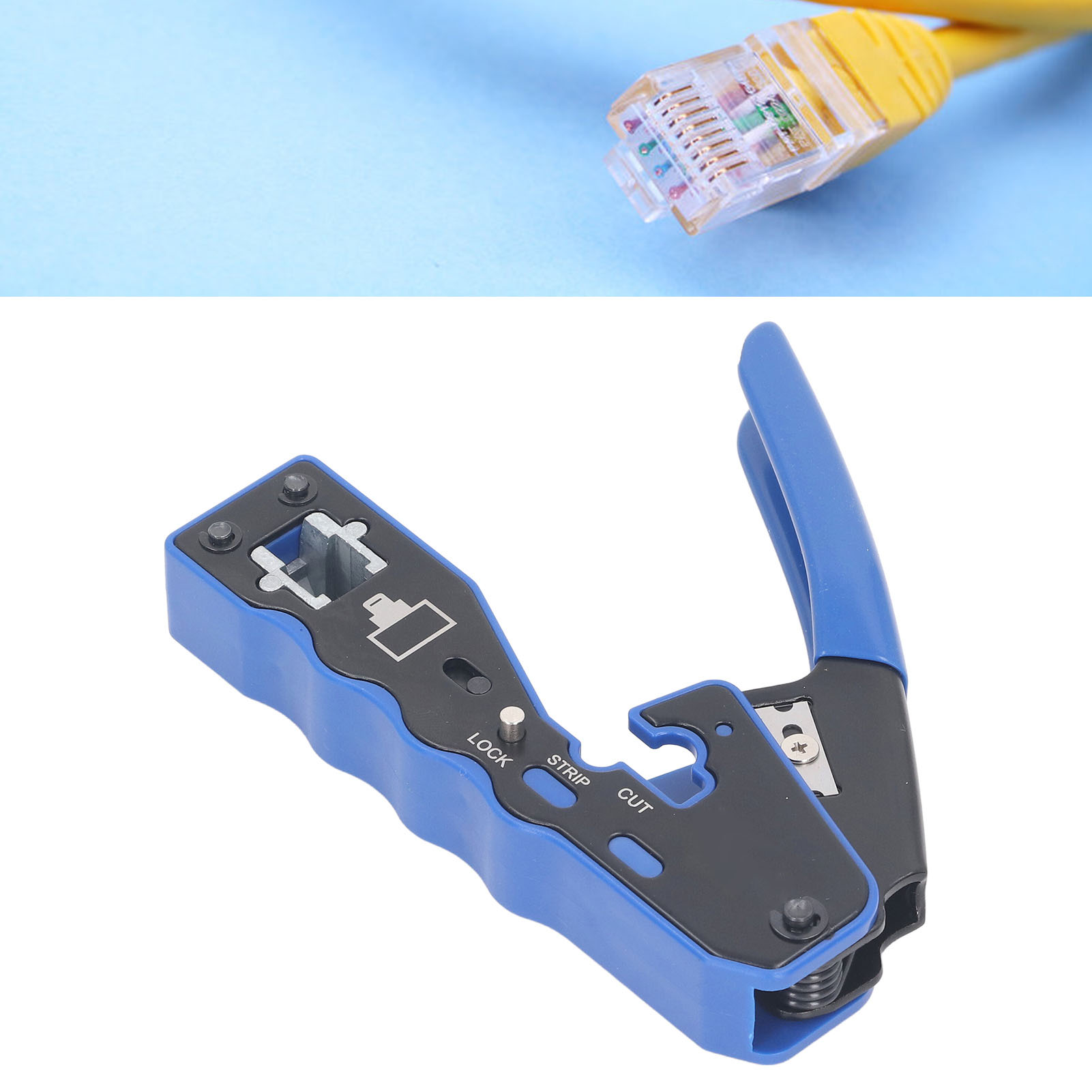 Wire Crimping Cable Crimper§8p8c Network Jack Crimper§pass