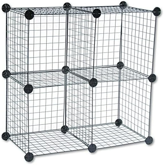 Wire Cube Shelving System, 14w x 14d x 14h - Black storage organizer closet commercial industrial organizer organization storage$$Home Decor, Kitchen, & Other