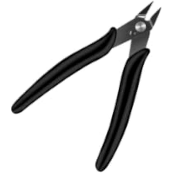 Wire Cutter Micro Wire Cutters Pliers 5.1 In Carbon Steel Flush Cuts Spring Model Nippers Cutting Pliers Side Cutting Zip Tie Cutter Jewelry Tools for Jewelry Making Models Style Craft Clippers
