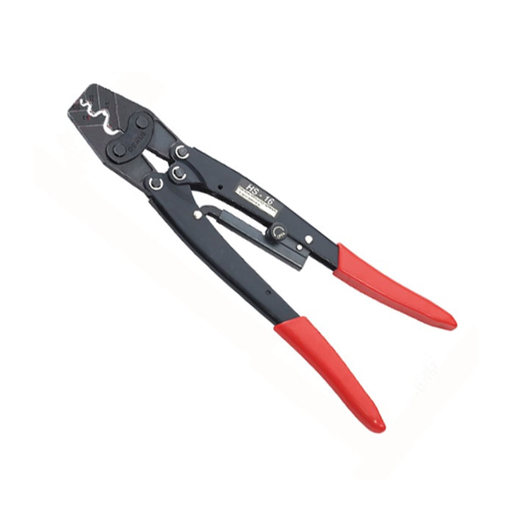 Wire Cutter Ratchet Pliers Insulated Hand Tool Plier AWG6-16 Capacity 1.25-16mm2