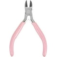 thumbnail image 1 of Wire Cutters 4.5 Inch Diagonal Cutting Side with Pink Plastic Handle for DIY Crafts Jewelry Making, 1 of 5