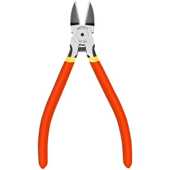Wire Cutters, 6 inch Precision Flush Side Cutters with Longer Cutting Edge Ultra Sharp & Powerful Heavy Duty Pliers, Ideal for Cables, Wires, Zip Ties, Electrical & Any Clean Cut Needs