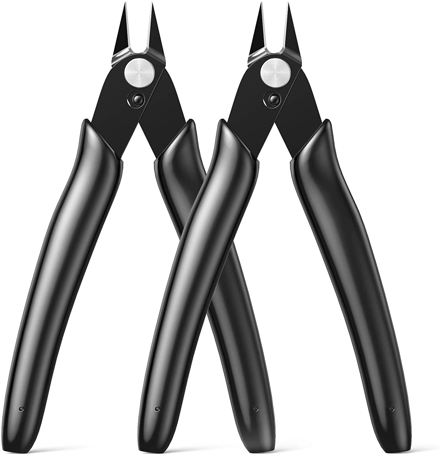 Wire Cutters Micro Flush Cutter Zip Tie Cutters 2 Pack 5 Inch Precision Wire  Clippers Hobby Snips Small Side Cutting Pliers for Jewelry Making,  Electronics