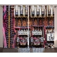 thumbnail image 1 of Ambesonne Wire Curtains 2 Panel Set, Rusted Electrical Panel, 108" x 90", Multicolor, 1 of 3