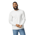thumbnail image 1 of Wire Delight Men’s Crewneck Long Sleeve Tee, Durable Cotton Classic Fit T-shirts, White, S, 1 of 5