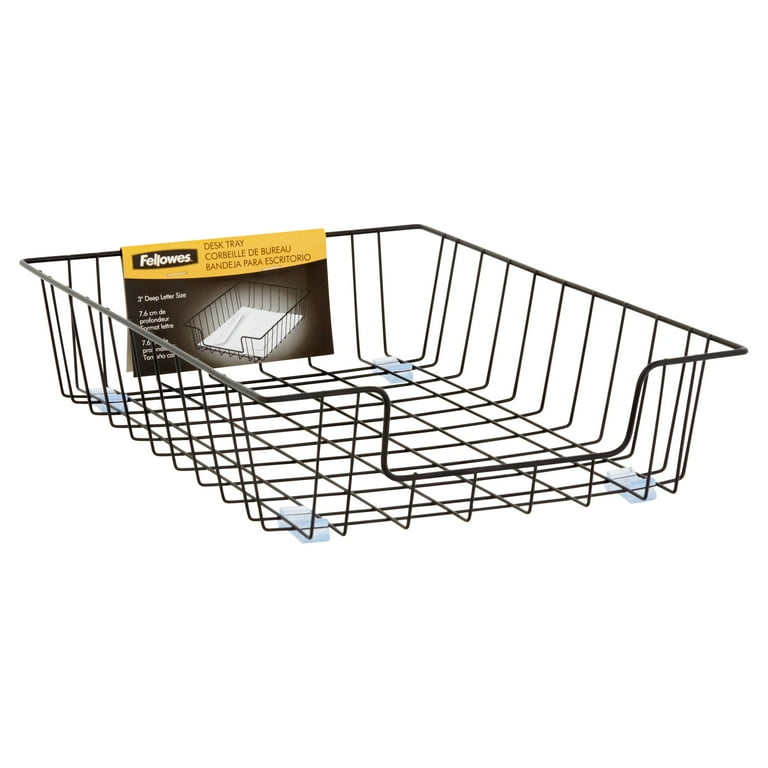 Wire Desk Tray Organizer, 1 Section, Letter Size Files, 10 Wire Desk Tray Organizer, 1 Section, Letter Size Files, 10