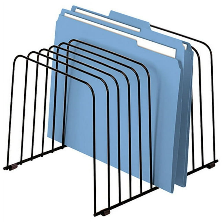 Wire Desktop Organizer, 11 Sections, Letter to Legal Size Files, 9 Wire Desktop Organizer, 11 Sections, Letter to Legal Size Files, 9