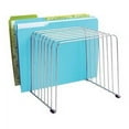 thumbnail image 1 of Wire Desktop Organizer, 11 Sections, Letter To Legal Size Files, 9" X 11.38" X 8", Silver | Bundle of 5 Each, 1 of 3