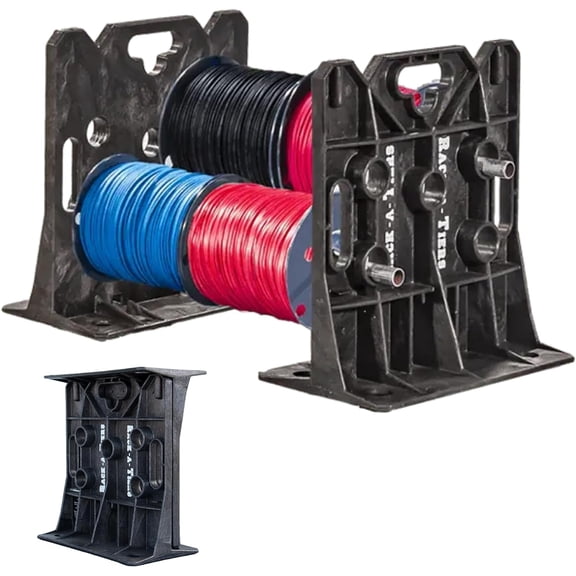 Wire Dispenser - Electrician's Wire Spool Rack, Multi-Purpose Cable Dispenser, Award Winning Electrical Wire Rack, Wire Spool Dispenser, Wire Reel Caddy (11455)