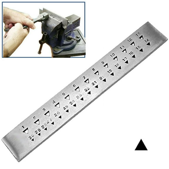 Wire Drawplate 30 Triangle-Shaped Holes Jewelry Making Drawing Forming Plate
