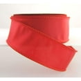 thumbnail image 1 of Wire Edged Munro Red Silver Ribbon 1 1/2" - 10 Yards, 1 of 1