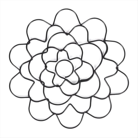 Wire Flower Arranging Tool- Flower Frog, Reusable, Bendable Flower Grid Black 6Inch