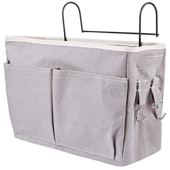 Wire Frame Bunk Bed Hanging Storage Organiser Bag, Multi-Purpose For Books Magazines Headphones, Convenient Bunk Bed Rail Hanging Bag For Students Children