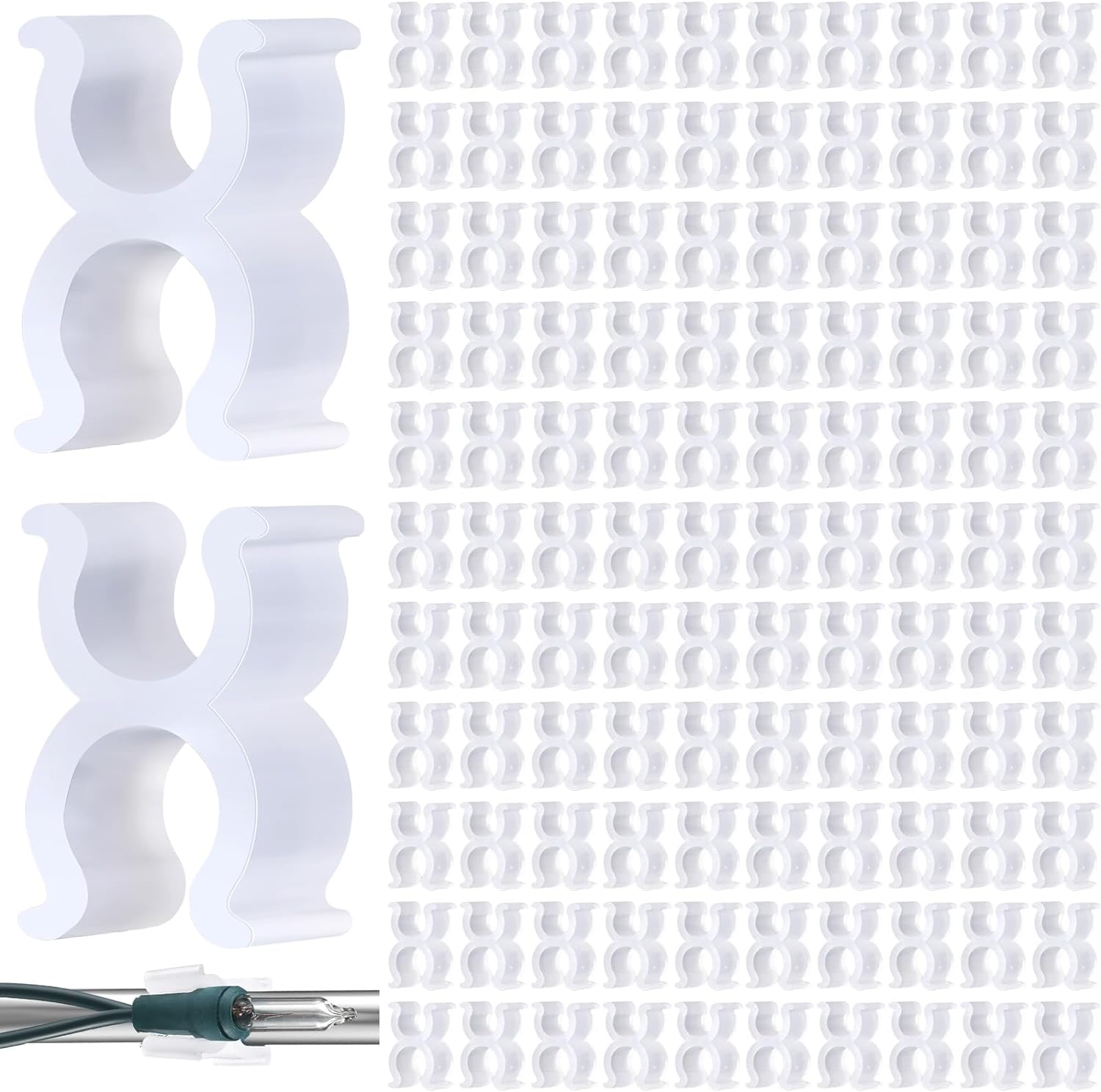 Wire Frame Christmas Light Clip Christmas Deer Clip Plastic Mini Light