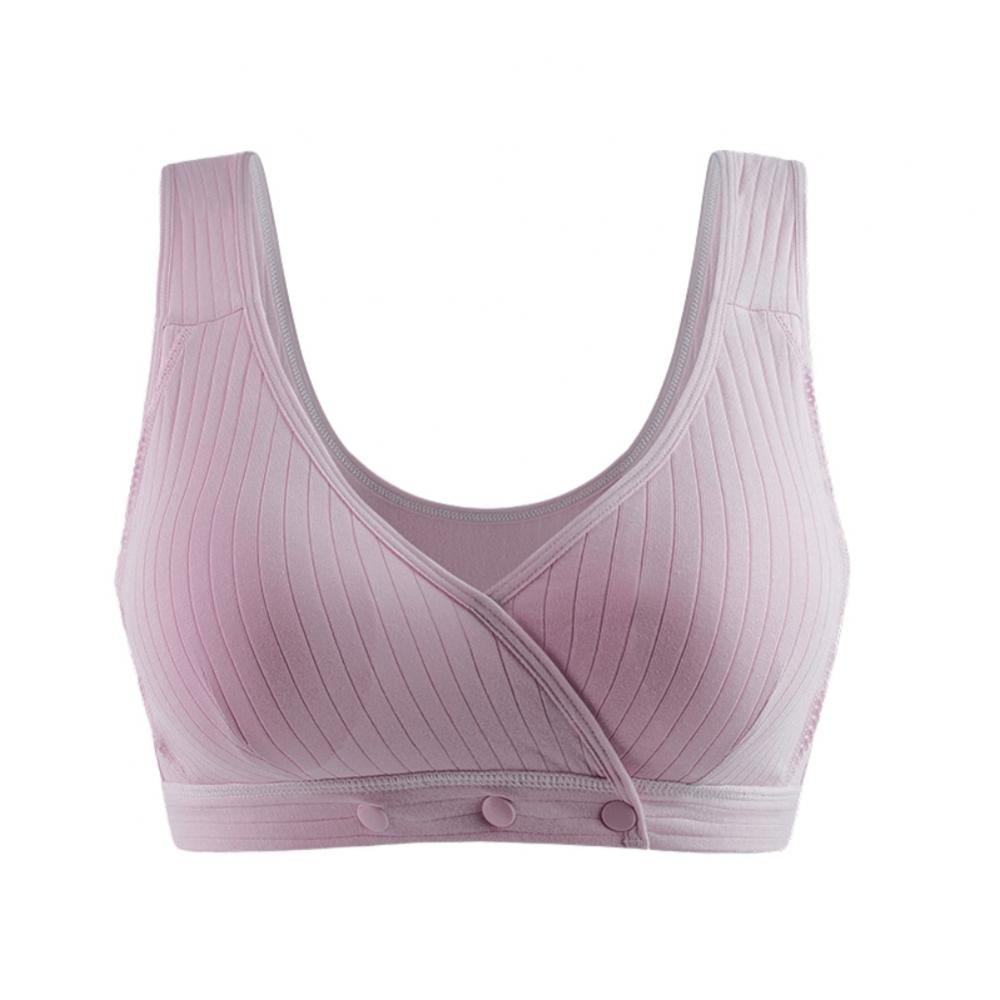 Tank Maternity Sports Bras for Pregnancy Solid Snap Front Nursing Push Up  Nutton Down Plus Size Straps Comfortable