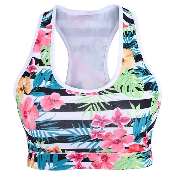 Wire-Free Shakeproof Yoga Sports Bra with Pocket - Fitness Gym Top Vest for Women - Model 008-4, Size M